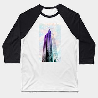 Empire State Building (Watercolor) Baseball T-Shirt